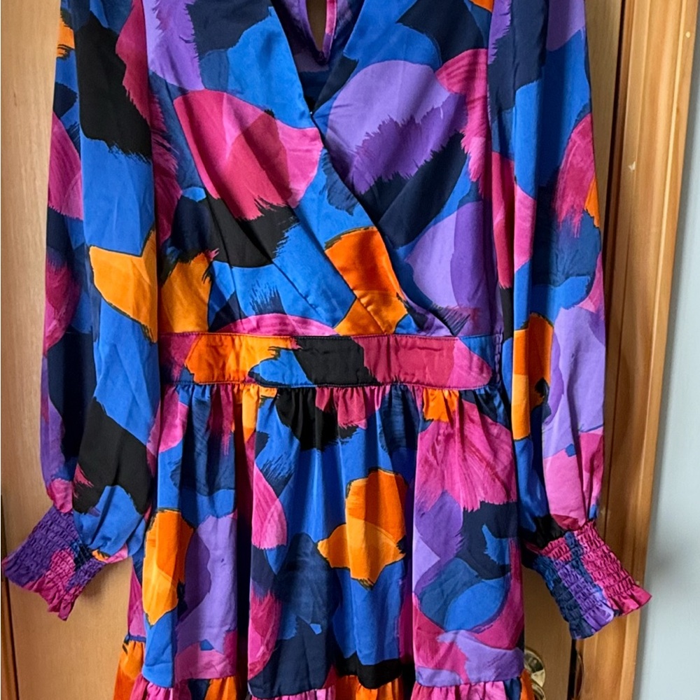 Entro Multicolor Abstract Dress